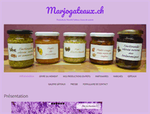 Tablet Screenshot of marjogateaux.ch